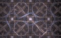 Background image abstract brown pattern from intersecting lines and squares on blurred background