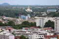 background image, buildings, tall buildings, community areas, in downtown Nakhon Sawan.