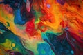 background image that consists of vibrant, contrasting colors arranged in a fluid, swirling pattern Generative AI Royalty Free Stock Photo