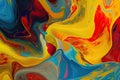 background image that consists of vibrant, contrasting colors arranged in a fluid, swirling pattern Generative AI