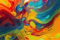 background image that consists of vibrant, contrasting colors arranged in a fluid, swirling pattern Generative AI