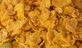 Background image of corn flakes on a table Royalty Free Stock Photo