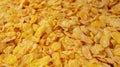Background image of corn flakes on a table Royalty Free Stock Photo