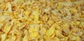 Background image of corn flakes on a table Royalty Free Stock Photo