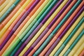 Background image created with colored straws