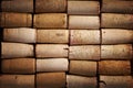 Background image of different wine corks Royalty Free Stock Photo