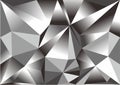 Background image Gradient triangle, gray tone, for graphics