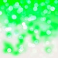 Background image, green bokeh and white bokeh, circular pattern