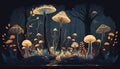 Magic of Mushrooms: Vibrant Hues in the Mystical Forest