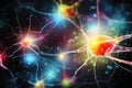 Background image of neuronal activity in the brain