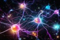 Background image of neuronal activity in the brain