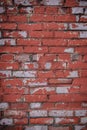 Background image with old worn brick wall