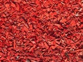 Background image of a pattern of red small pieces of wood Royalty Free Stock Photo