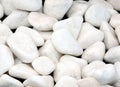 Rounded white stones