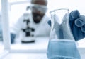 background image of scientists in the chemical laboratory Royalty Free Stock Photo