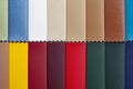 Background image - stripes of multi-colored factual leather