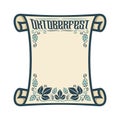 Background image for text on the theme of Oktoberfest