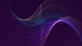 Background image with twisted particle strings