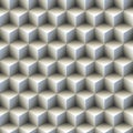 Background of infinite stacked isometric cubes. Seamless pattern