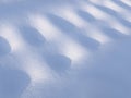 Background of interesting patterns on fresh snow Royalty Free Stock Photo