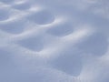 Background of interesting patterns on fresh snow Royalty Free Stock Photo