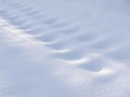 Background of interesting patterns on fresh snow Royalty Free Stock Photo