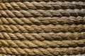 Background of interlacing ropes of white color