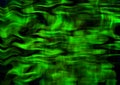 Background of intersecting satin green wavy stripes and lines Royalty Free Stock Photo