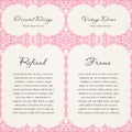 Background invitation vintage label. floral frame Royalty Free Stock Photo