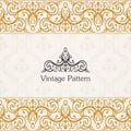 Background invitation vintage label. floral frame Royalty Free Stock Photo