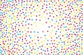 Background with irregular, chaotic dots, points, circle. Festival pattern