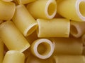 Background from Italian Pasta Ditalini. Macaroni close-up Royalty Free Stock Photo