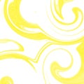 Background iwhite and yellow with curls waves abstract