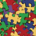 Background with jigsaw puzzle pieces Royalty Free Stock Photo