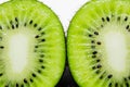 This picture is a kiwifruit on white background