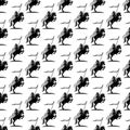 Background with knight on a horse. Royalty Free Stock Photo