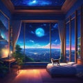 background landscape artwork cat painting beautiful