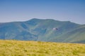 Background landscape with Ukrainian Carpathian Mountains in the Pylypets