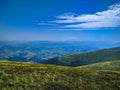 Background landscape with Ukrainian Carpathian Mountains in the Pylypets Royalty Free Stock Photo