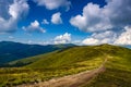 Background landscape with Ukrainian Carpathian Mountains in the Pylypets Royalty Free Stock Photo