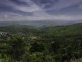 Background landscape with views of the Sierra de Bejar in Salamanca, Spain