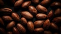 Background of large group of raw peeled almonds. Generative AI