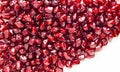 Background from large pomegranate berries. Berry background