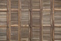 Background latticed wooden doors texture in the tropical house