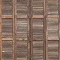 Background latticed wooden doors in the tropical house