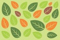 Background Leaves Colorfull Pattern Vector Graphic Resource Royalty Free Stock Photo