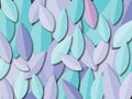 Background with leaves in cool pastel shades