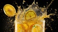 background lemonade soda drink bubbly Royalty Free Stock Photo