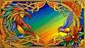 Background life energy mythology color light spiritual bird culture ceremony