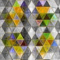 Triangle background in light colors effect patchwork knitted texture Royalty Free Stock Photo